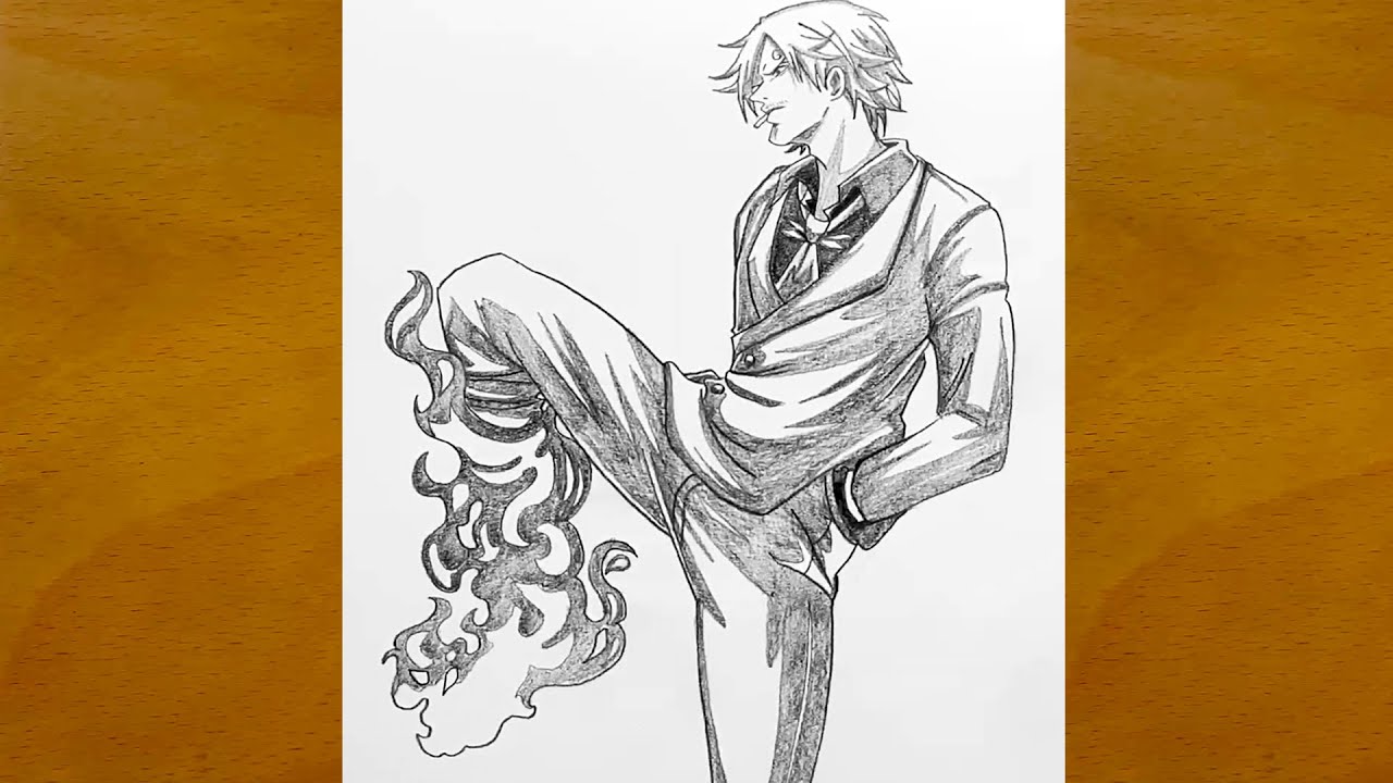 How to Draw Sanji Step by Step || One Piece Drawing || Easy Anime Drawing Ideas