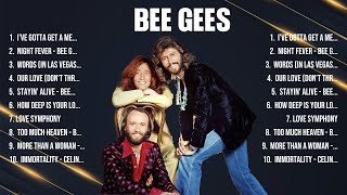 Bee Gees Greatest Hits 2024  Pop Music Mix  Top 10 Hits Of All Time
