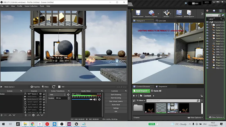 How to live-stream audio from Unreal Engine using NDI