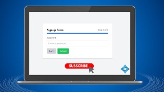 Interactive Signup Form with Steps | Tailwind CSS & JavaScript