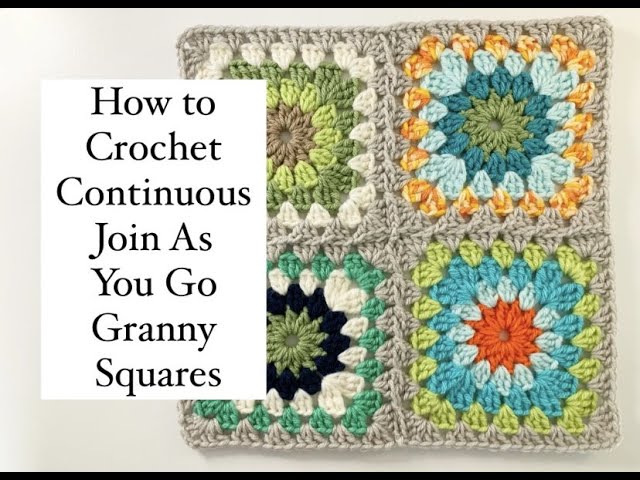 Claremont Granny Square with Join - Free Crochet Pattern 