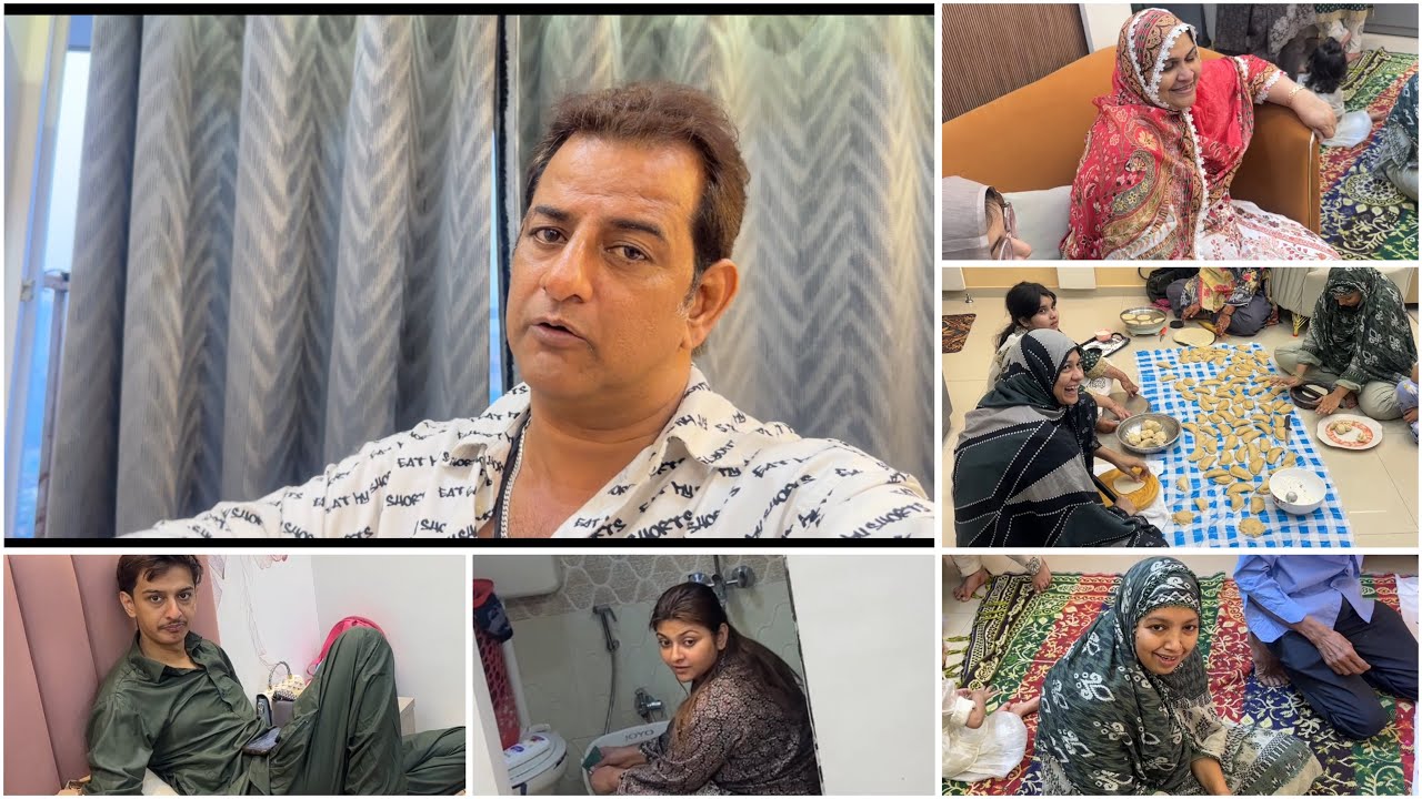 Aaj to iffu ka Jhagda ho gaya Electrition se kaam bhi ruk gaya fir ham gay naush ke ghar niyaz banan