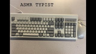 ASMR Typing on a Classic Gray/White Perixx PERIBOARD 106M Wired USB Keyboard
