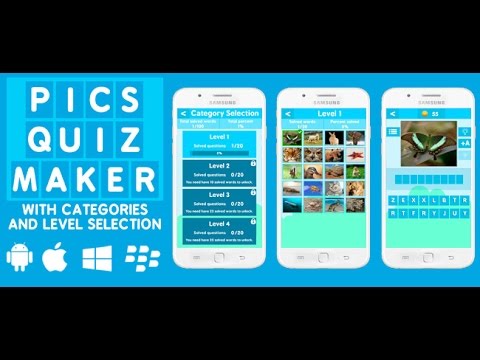 Pics Quiz Maker With Categories - sellmyapp.com