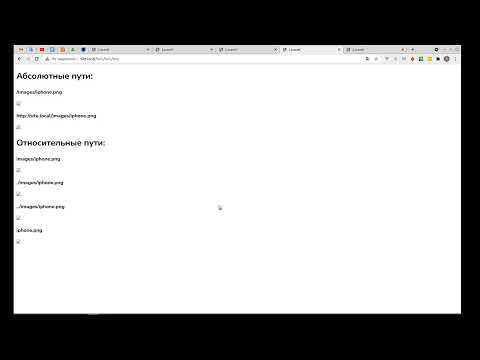 Абсолютные и относительные пути в html