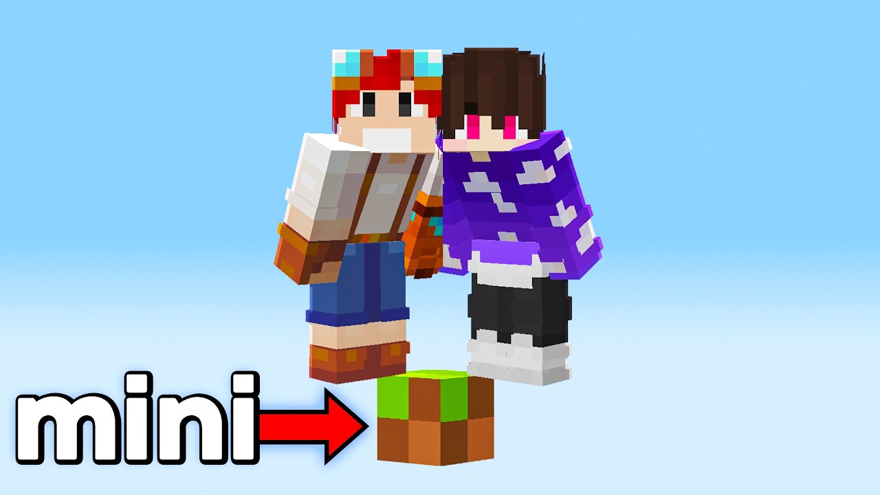 1 mini BLOCO em DUPLA no minecraft