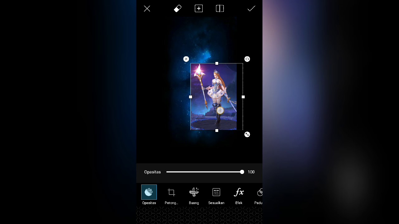 Diy Wallpaper Mobile Legend Lancelot And Odette With Picsart Youtube