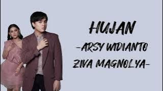 Arsy Widianto ft Ziva Magnolya - Hujan (Lirik/Lyric Lagu indonesia)