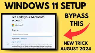 How To Bypassskip Microsoft Account In Windows 11 Setup 23H224H2 100% Working