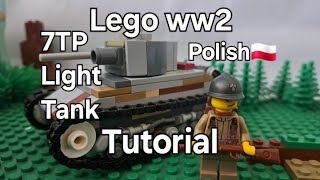 Lego ww2 7TP Polish🇵🇱 Light Tank Tutorial