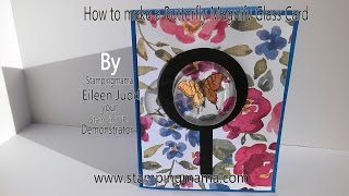 Butterfly Magnify Glass Card - Papillion Potpourri - Stampin UP