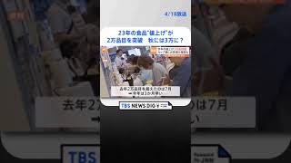 23年の食品“値上げ” が「2万品目」を突破　秋には「3万品目」に達するとの見方も｜TBS NEWS DIG #shorts