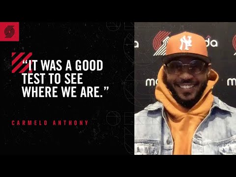 Carmelo Anthony: "It was a good test to see where we are" | Trail Blazers vs. Kings