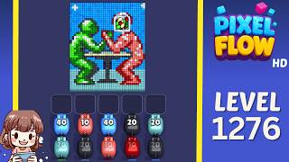 Pixel Flow Level 1276 Solution Walkthrough
