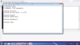 CSharp - Command Line Arguments and Console Class