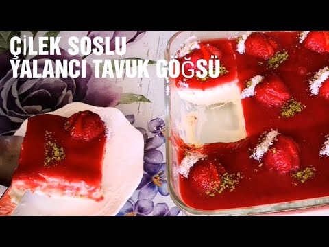 ÇİLEK SOSLU YALANCI TAVUK GÖĞSÜ 🏵️