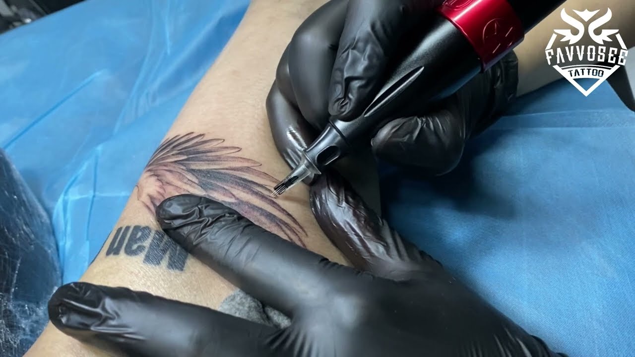 ✅Pair of wings tattoo |  Man proposes, God disposes❗Favvosee tattoo❗