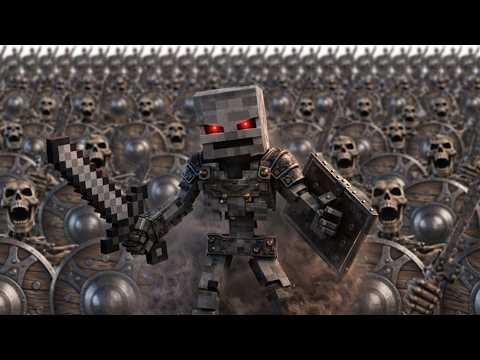 Minecraft skeleton banging shield x10000000 #numbers