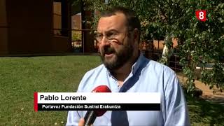 Presentación Tren Público y Social Navarra en Soria, Canal 8.