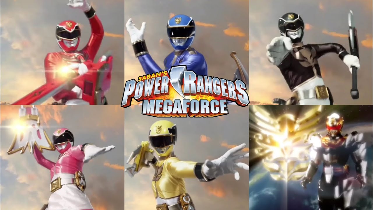 Megaforce All Power Rangers power rangers megaforce all single rangers morphs - YouTube