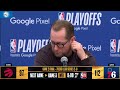 Nick Nurse Postgame Interview | Toronto Raptors lose to Philadelphia 76ers 112-97