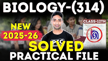 NIOS Biology (314) Solved Practical File | How to make Biology practical file | Nios 2025-26