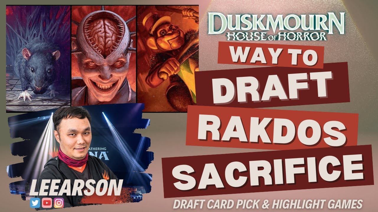 How to draft a good Rakdos Sacrifice deck? | Card Pick and Games | Ranked Draft | Duskmourn Limited