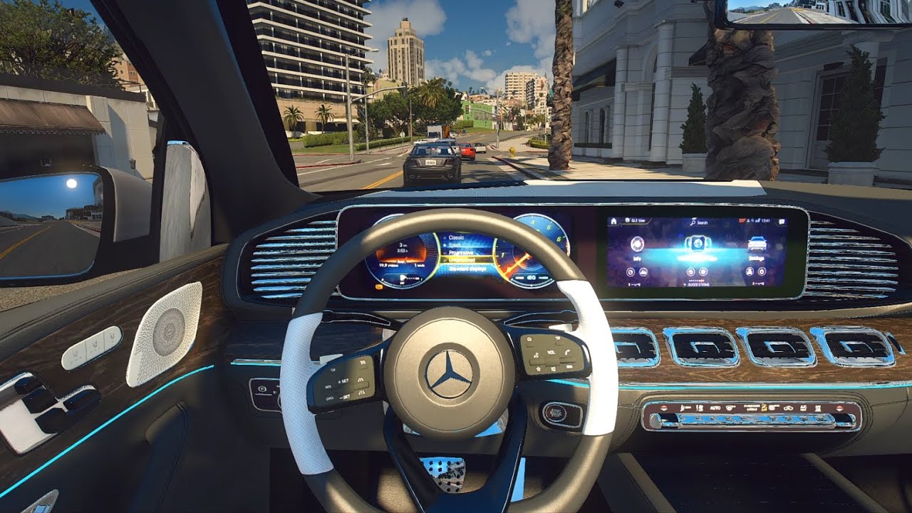 Mercedes Benz GLE 450 4Matic 2019 - GTA 5 | Steering wheel gameplay | NaturalVision Evolved