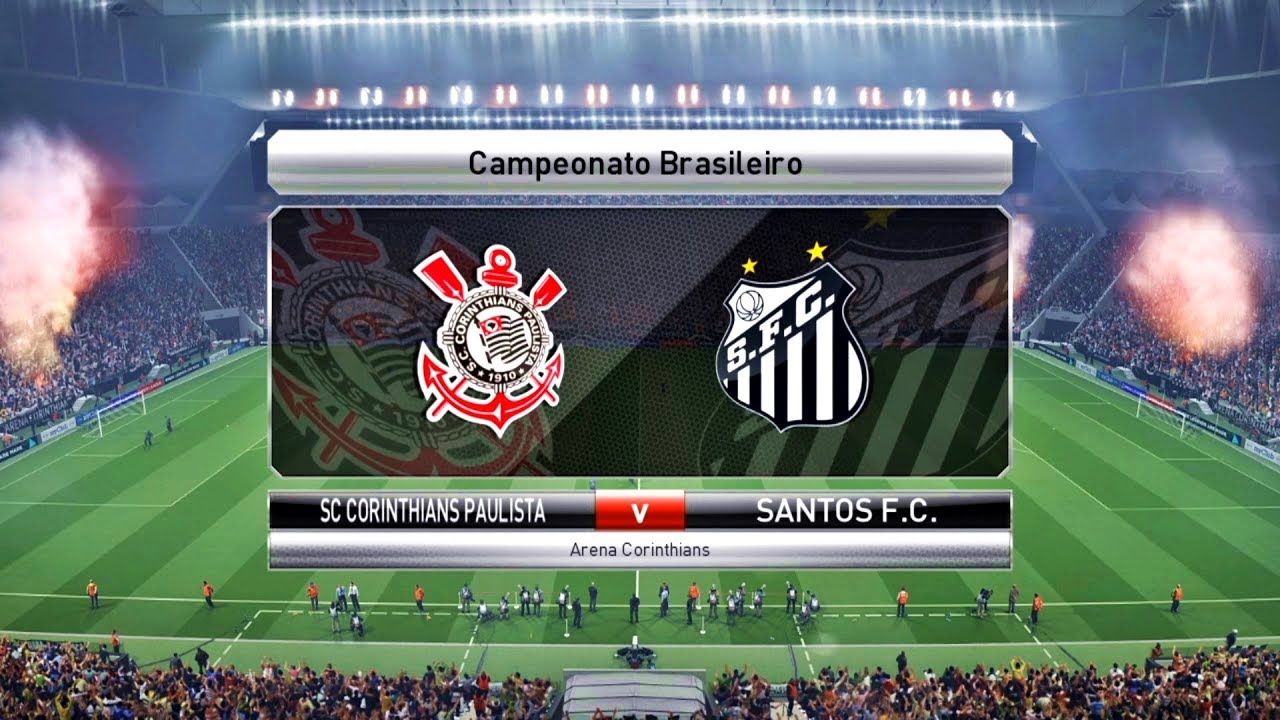 Corinthians X Santos 1080p 60fps Arena Corinthians Pes 18 Youtube