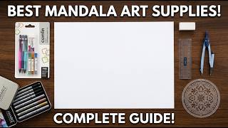 Mandala Art For Beginners: Materials And Basic Grid Guide Part 1| Mandala Ke Art Supplies