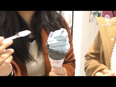あべのハルカス近鉄本店でバレンタインフェア　青チョコソフトクリームも