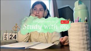 4-Hour Study with me (Pomodoro 50/10)