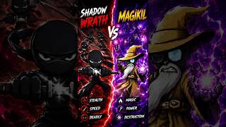 Shadow Wrath😈🔥 Vs Magikil💀🔥Which Army Will Win?Coment Bellow #games #shorts #stickwarsaga #gameplay