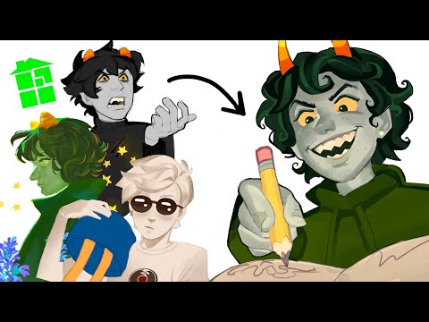 drawing homestuck characters in my style!