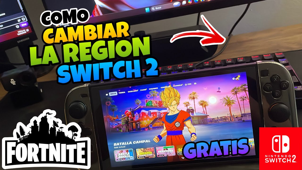 👉 Como CAMBIAR la REGION en FORTNITE en NINTENDO SWITCH 2 - YouTube