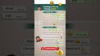 Boys vs Men / Girls vs Women 😂#TextingFails #DatingChats #WhatsAppHumor #FunnyTexts