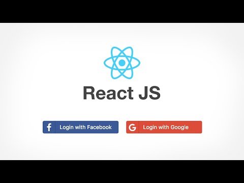 React JS: Login with Facebook and Google Social OAuth Login using RESTful