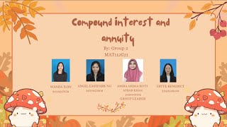 MAT112 ASSIGNMENT | Compound Interest and AnnuityMAT112 ASSIGNMENT Compound Interest and Annuity