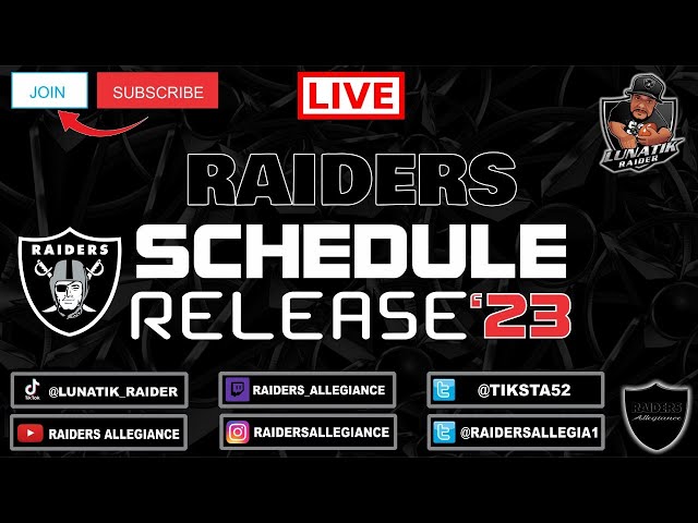 las vegas raiders schedule 2022 printable