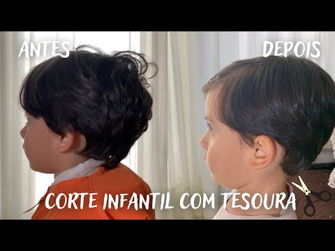 Corte Infantil menino DIY  Corte você mesma o cabelo do seu filho 