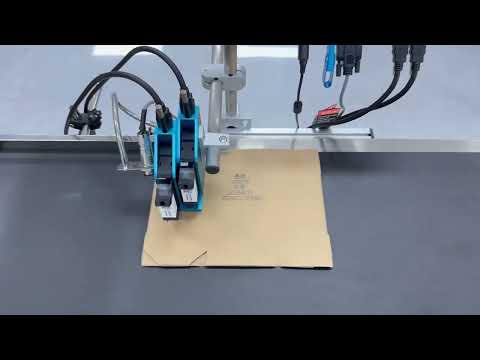 Конвейєрний краплеструминний промисловий принтер UKRMARK 2251 2 головки по 25.4мм, видео 1