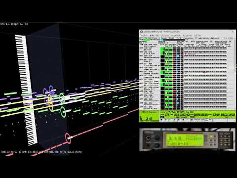 UTA/Ado 新時代を耳コピして24年前のYAMAHAのMIDI音源で演奏してみた！