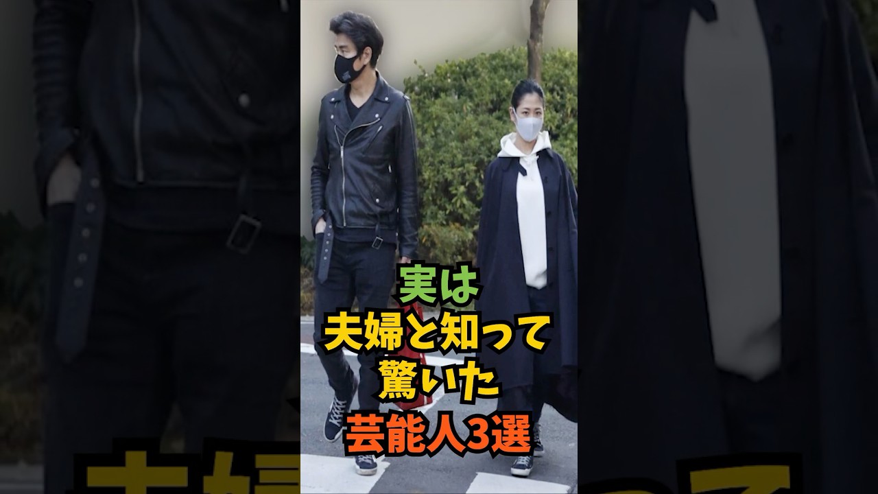 実は夫婦と知って驚いた芸能人3選#芸能人 #芸能 #shorts
