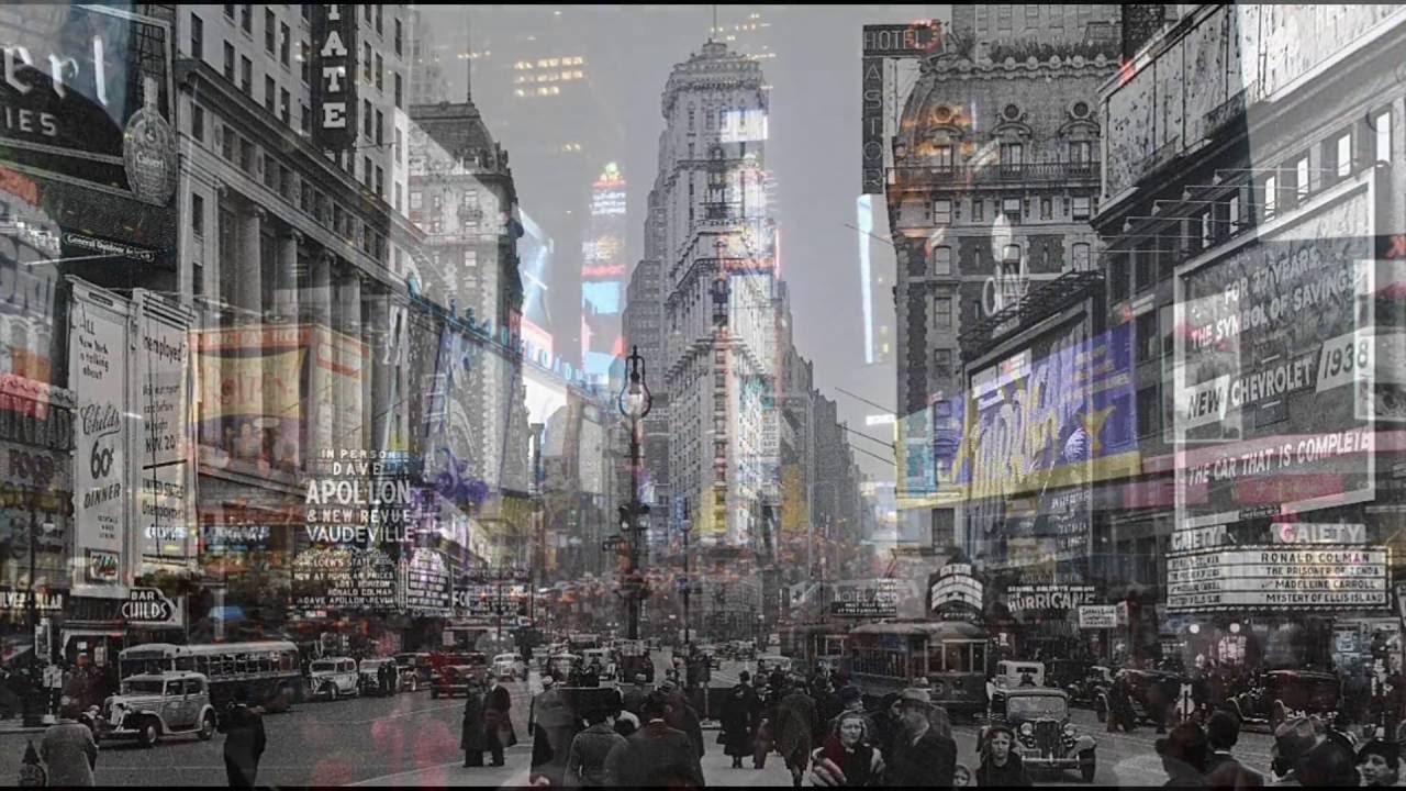 NYC Times Square - Traveling in Time (1938 - 2016) - YouTube