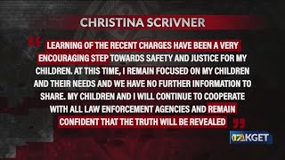 Estranged wife of Zack Scrivner releases statement after charges filed