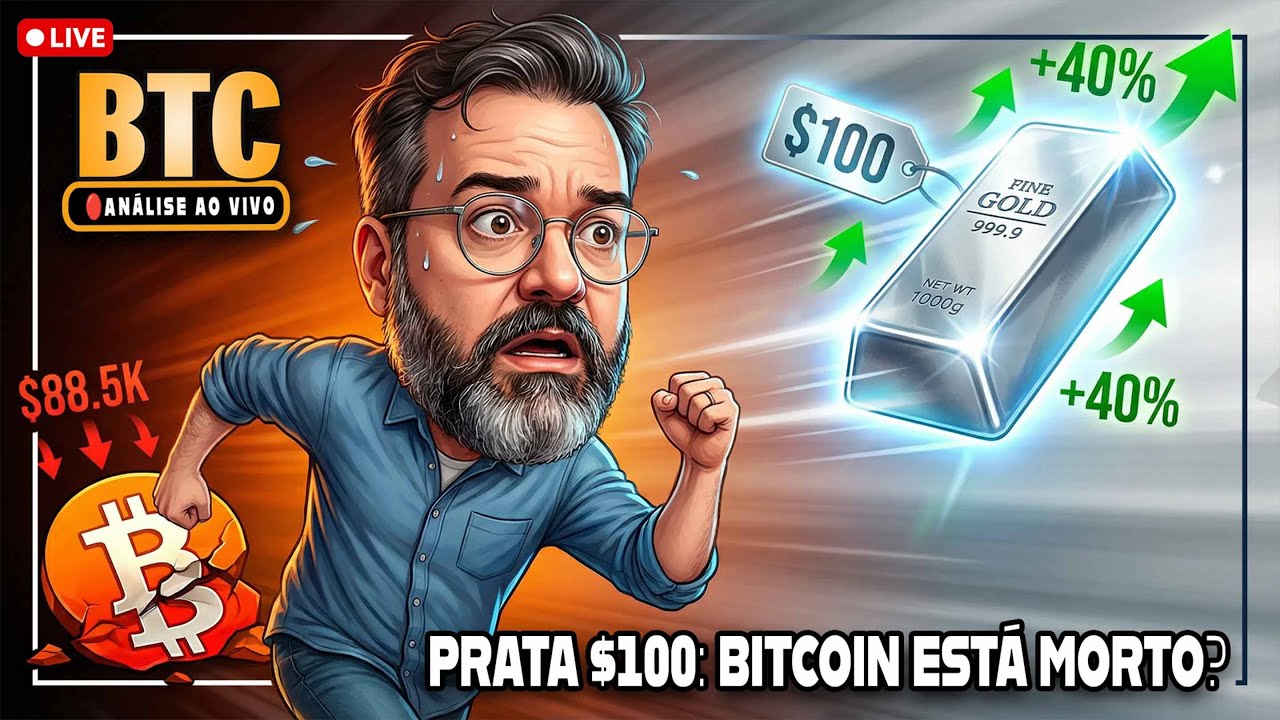 BITCOIN FALHOU COMO RESERVA DE VALOR? 🔴  ANÁLISE AO VIVO DO BTC