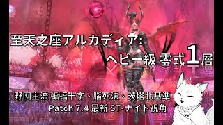 【FF14】M9S アルカディア:ヘビー級 零式 1層 完整中文機制介紹/ 野團主流腦死打法/ ST-ナイト視角/ Patch 7.4最新