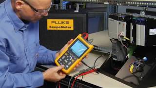 How to Test a Proximity Switch With The Fluke 120B Series Industrial Handheld Oscilloscope Resimi