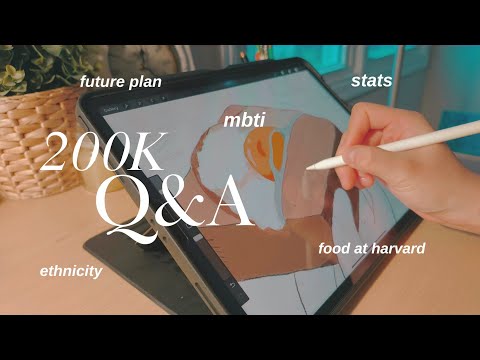 Q&A for 200K | mbti, how i got into harvard, stats, etc