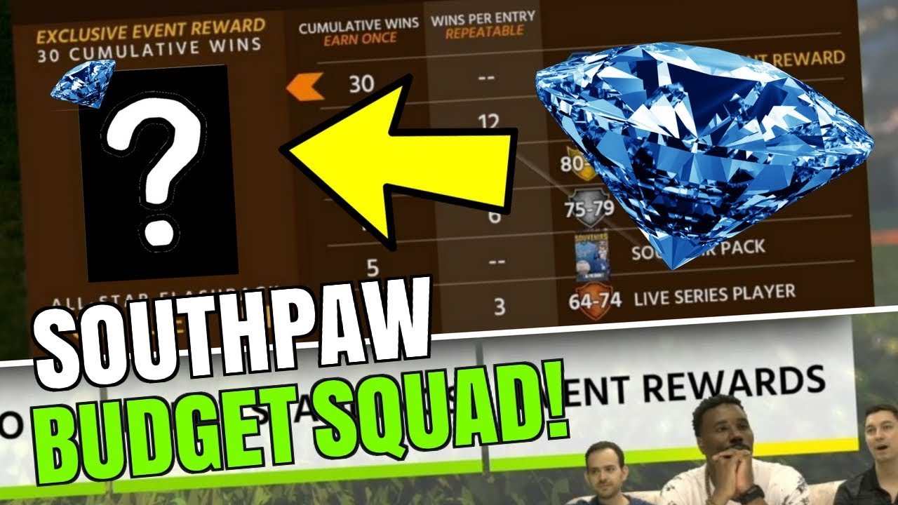 DIAMOND REWARD SOUTHPAW EVENT! BUDGET SQUAD! MLB THE SHOW 18 DIAMOND DYNASTY fuzzy dice